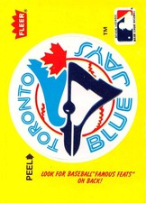 1986 Fleer MLB Baseball Team Logo Stickers Pick From List (Standard Card Sized)