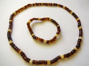 fashionable genuine  baltic amber necklace and bracelet - Picture 1 of 3
