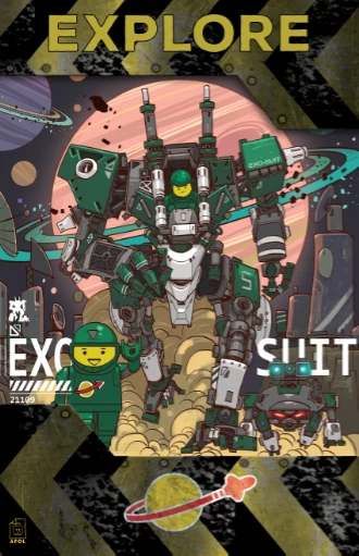 Póster Original LEGO Art IDEAS EXO SUIT Espacio 11"x17" Foto 1 de 1