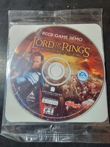 Lord of the Rings PCCD Game Demo Kellogg's 2003 The Return of the King EA PC NEW - Picture 1 of 2