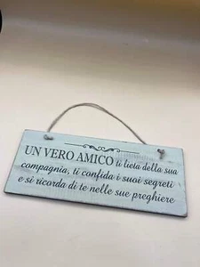 Targhetta Un Vero Amico - Foto 1 di 1