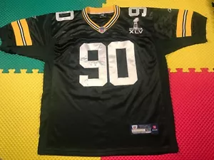 B.J. Raji Green Bay Packers Reebok On Field Super Bowl Sewn Jersey Men's Size 50 - Picture 1 of 13