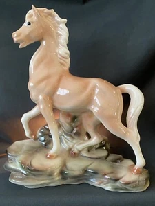 Vintage Maddux of California Palomino Pferd Retro MCM TV Lampe Nachtlicht - Bild 1 von 22