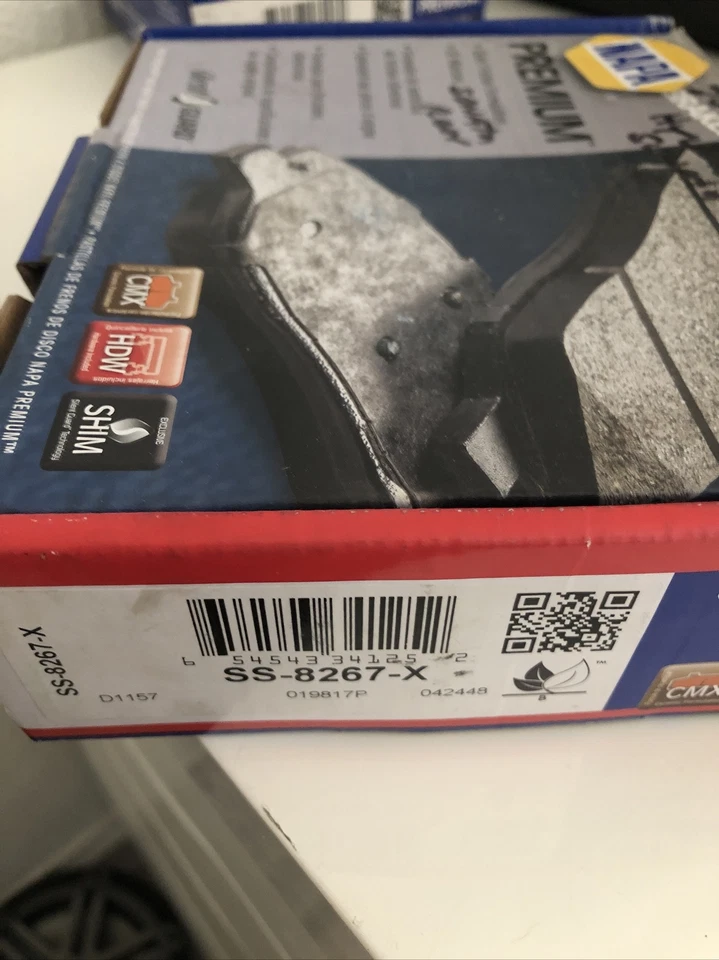 Комплект задних тормозных колодок NAPA подходит для Hyundai Accent Elantra Sonata Tucson 2006-2017 годов выпуска - Изображение 1 из 2