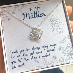 Thank You Mom Gift Necklace, To My Mother Gift Necklace, Mothers Birthday Gift N - Picture 1 of 6