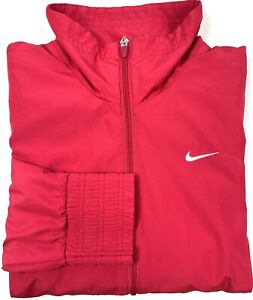 Vintage Nike Women Athletic Dept Full Zip Track Long Sleeve Jacket Vented Pink M