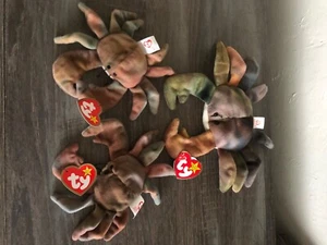 TY 1996 Claude Beanie Babies collection. In addition , two 1993 Teenie Beanies - Picture 1 of 6