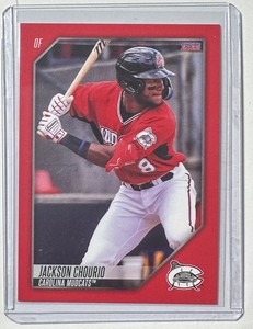 2022 Jackson Chourio Choice Minor League Rookie Card Carolina Mudcats Brewers