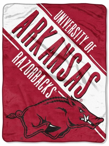 Arkansas Razorbacks NCAA 46" x 60" Section Micro Raschel Throw - W8583121239 Cover