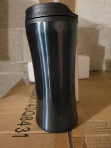 (2) VASO 16 OZ AISLADO BOTELLA CALIENTE/FRÍO TORNILLO EN CAFÉ VIAJE-NEGRO - Imagen 1 de 1