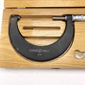 Scherr Tumico 8-9 Zoll Außenmessschraube im Holzkoffer - gebraucht  - Bild 1 von 9