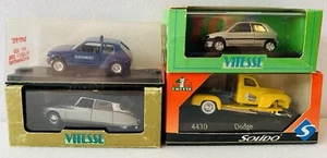 4x 1:43 Cars In Need Of Repair / Missing Parts, Inc Vitesse Citroen, 2x Peugeot - Picture 1 of 12