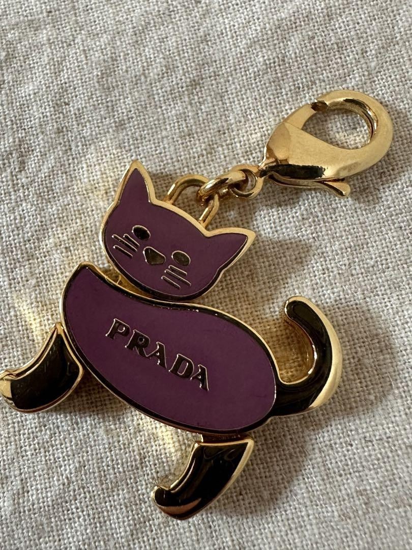 PRADA キーホルダー キャット PRADA キーホルダー 黒猫 キャット - 小物