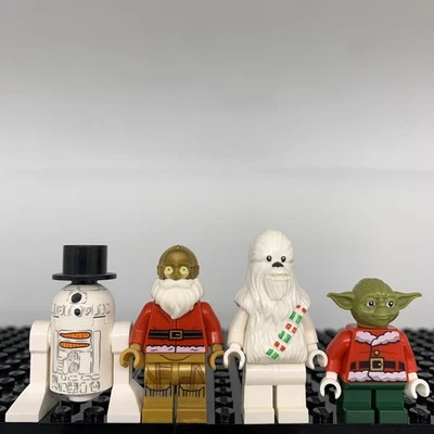 Lego Star Wars Santa Chewbacca Yoda R2-D2 Christmas Advent Minfigure Lot Great - Image 1 of 2
