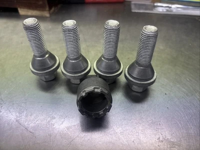 Volvo Factory Wheel Lock Set 19mm. Complete Set Original Equipment OEM Part - Image 1 of 2