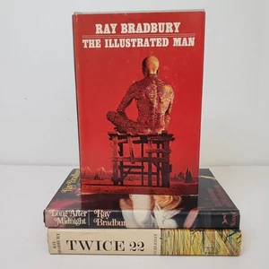 Ray Bradbury Lot Of 3 HC/BCE Books Illustrated Man Long After Midnight Twice 22 - Imagen 1 de 24
