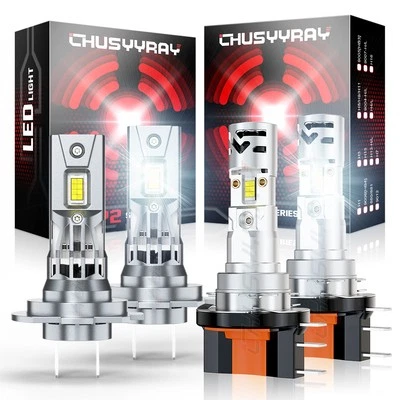 Kit de faros LED de haz alto/bajo H7+H15 6000 k para Jaguar XE 2017-2018 2019 4X 6000 k Foto 1 de 4