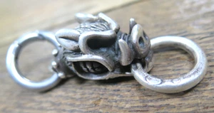 RARO VINTAGE HECHO A MANO - Colgante de jabalí de plata esterlina .925 para hombre 50,7 gramos - Imagen 1 de 10