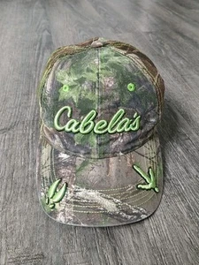Cabela's Camouflage Baseball Cap Hat Trucker Strapback Youth Size Hunting - Picture 1 of 7