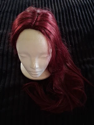 Cuerpo largo sintético 30 pulgadas rojo onda Foto 1 de 4