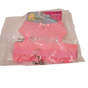 Doggy Parton Pink Spoiled Dog Harness Dress Small 10-15 lbs NEW NIP Butterfly - Picture 1 of 5