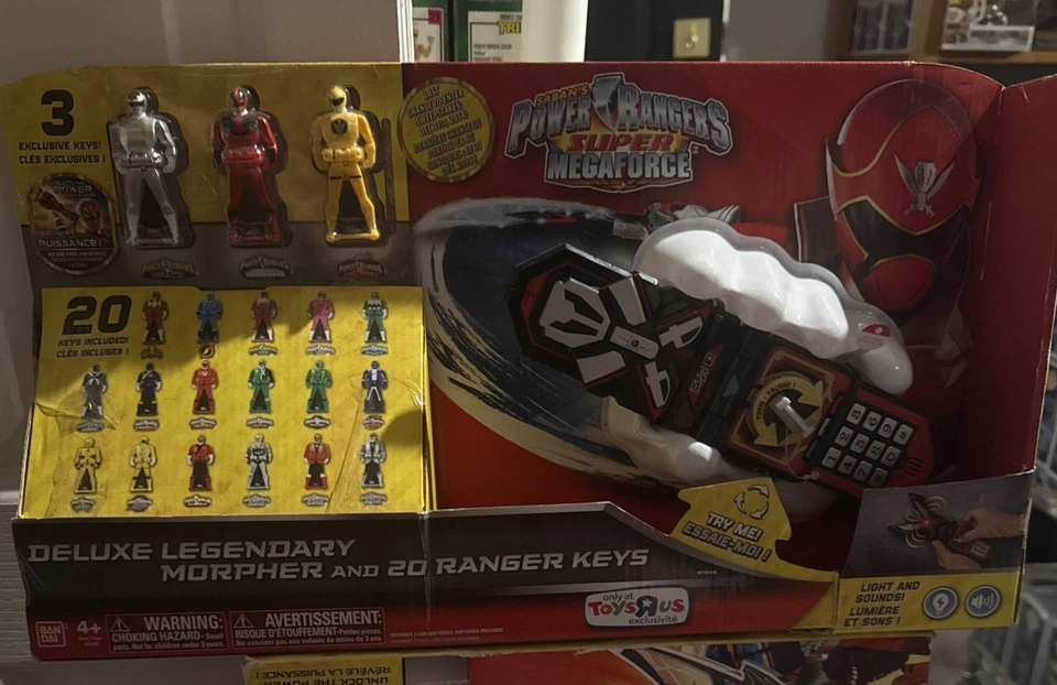 Power Rangers Super Megaforce Deluxe Legendary Morpher 20 llaves Ranger Bandai TRU Foto 1 de 1