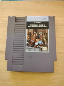 Where In Time Is Carmen Sandiego Nintendo NES with Manual Cleaned and Tested