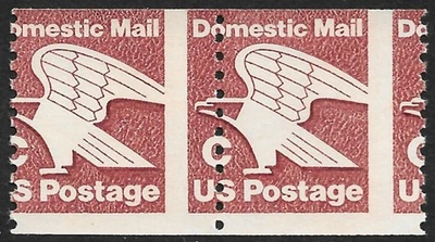 Selo dos EUA #1947 C (20c.) Par Eagle Missperf MNH - Imagem 1 de 2
