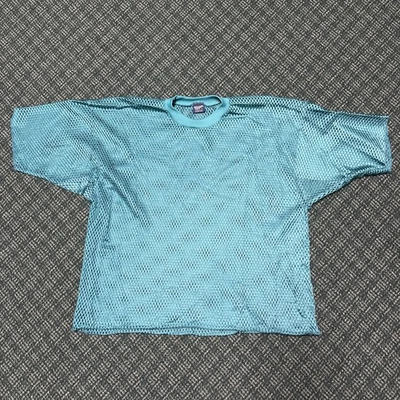 Camiseta de fútbol vintage Indy tejida malla verde azulado grande Foto 1 de 4