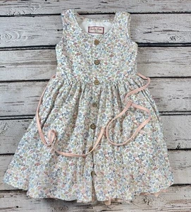 Cheeky Plum Sz 6 Floral Eyelet Sleeveless Twirl Dress - Picture 1 of 7