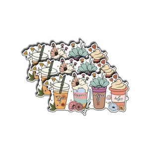 (3Pcs) Life Happens Coffee Helps Sticker - Inspirational Viny Waterproof Cute - Picture 1 of 1