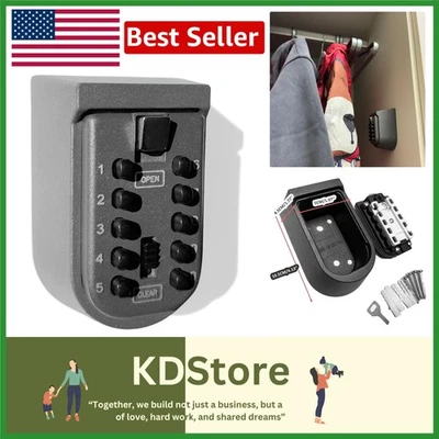 Secure Wall Mount Key Lock Box—Waterproof & Durable for Home & Property Manag... - Image 1 of 4
