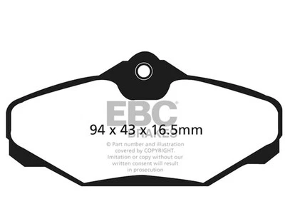 For 1994-2005 Mercury Sable Brake Pad Set Rear EBC 16856PMCD 1995 1996 1997 1998 - Image 1 of 4