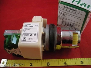 Square D 9001K3L40YH5 Yellow Illum Momentary Pushbutton Switch Schneider KM40  - Picture 1 of 1