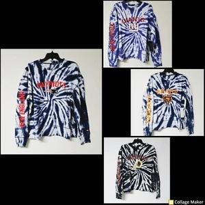 NFL Tommy Hilfiger Ladies Tie Dyed Crew Neck Top - Choose Team / Size - NWT - Picture 1 of 18