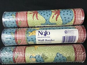 NoJo Wall Border Wallpaper Noahs Patch 435431 Ark Giraffes Sheep 3 ROLLS 
