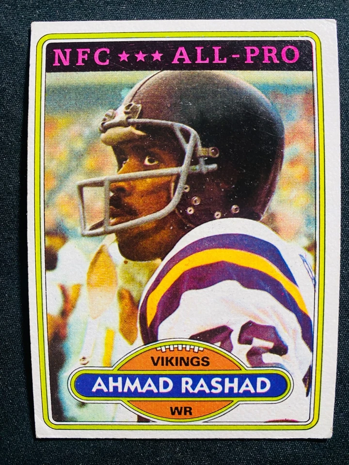1980 TOPPS #467 AHMAD RASHAD ALL-PRO EX-MT NFL FOOTBALL CARD - Image 1 of 1