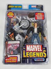 MARVEL LEGENDS LOGAN WOLVERINE FIGURE W/ MOTORCYCLE TOYBIZ MISP 2005 PKG WEAR