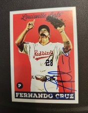 Fernando Cruz Signed 2022 Louisville Bats Team Card Cincinnati Reds