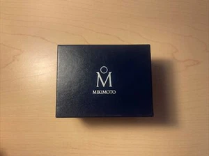 Mikimoto Pearl Silver Stud Earrings PES 605 W 6x6 1/2 AAA Never Worn - Picture 1 of 7