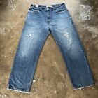 Levis Jeans Mens Actual 34X29 569 Loose Denim Straight Baggy Y2K Skater Wash Out