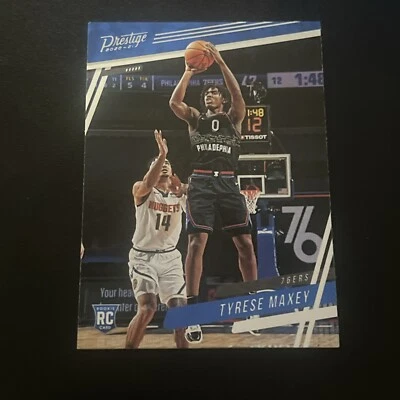 2020-21 Panini Prestige Tyrese Maxey Rookie Philadelphia 76ers #59 - Image 1 of 2