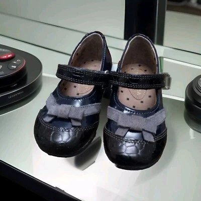 Ballerine Monnalisa taglia 23 Made in Italy blu nero bambina - Immagine 1 di 4