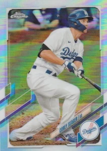 2021 Topps Chrome Corey Seager #117 Prism Refractor - Picture 1 of 2