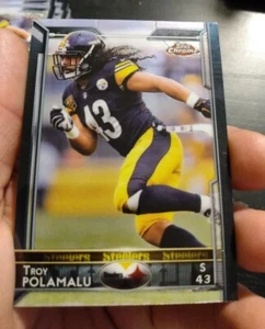 Troy Polamalu Pittsburgh Steelers 70 Topps Chrome 2015 Soft & Hard Sleeved - Bild 1 von 8