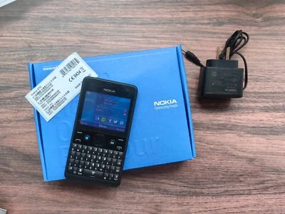 Nokia Asha 210 - 64 MB - Dual Sim sbloccato in fabbrica - tastiera QWERTY nera - Immagine 1 di 4
