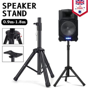 PA Speaker Stand Tripod Heavy Duty 90cm-180cm Height Adjustable 35mm 50 KG Load - Picture 1 of 13