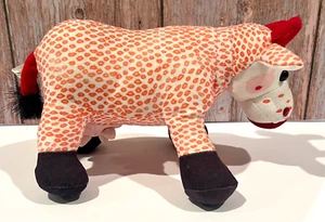 Vintage Westland Giftware Cow Parade 2001 Orange Kiss Cow Plush Decor - Picture 1 of 7