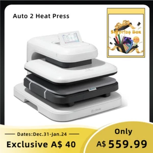 LOKLiK Auto Heat Press 2-Digit 15x15 for T Shirt Printing Adjustable Pressure - Picture 1 of 16