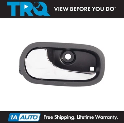 TRQ Front Left Interior Door Handle Black For 2007-2009 Saturn Aura Foto 1 de 3
